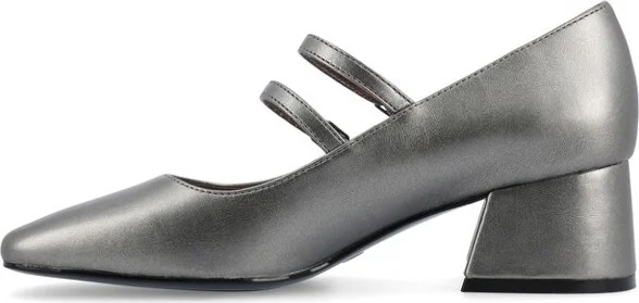 Journee Collection Women's Nally Faux Leather Mary Jane Pumps, Black - Image 7