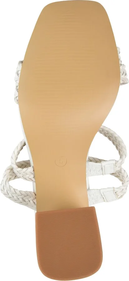 Journee Collection Women's Natia Woven Block Heel Sandals - Image 5