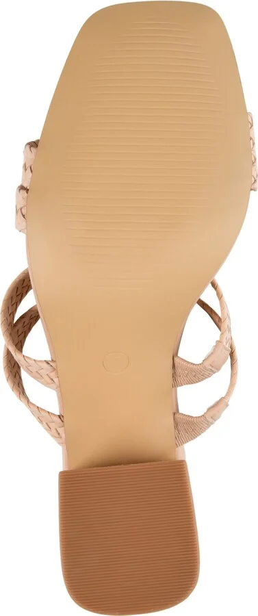 Journee Collection Women's Natia Woven Block Heel Sandals - Image 9