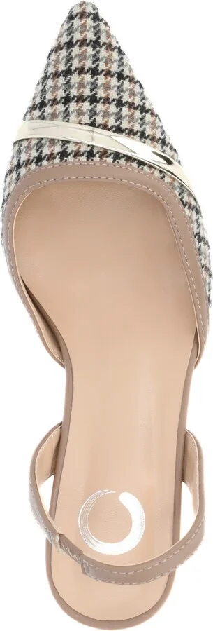 Journee Collection Women's Nellia Slingback Kitten Heel Pumps - Image 4