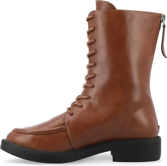 Journee Collection Women's Nikks Booties Cognac - Image 2