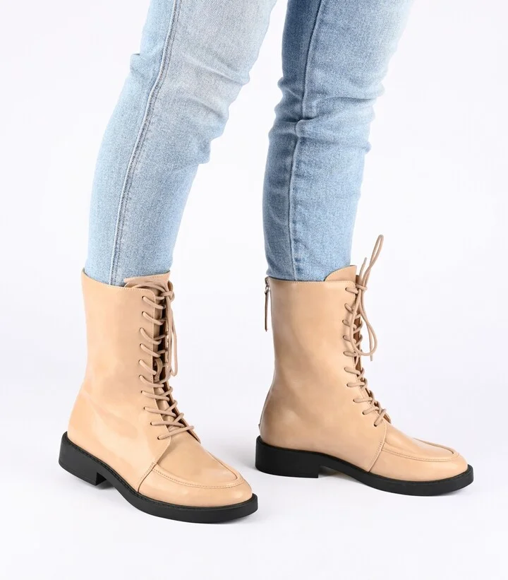 Journee Collection Women's Nikks Lace Up Combat Boots - Image 10