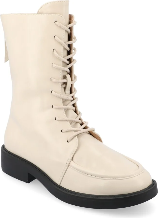 Journee Collection Women's Nikks Lace Up Combat Boots