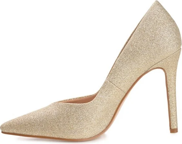 Journee Collection Women's Ninna Slip On High Stiletto Pointed Toe Pumps Tan - Image 3