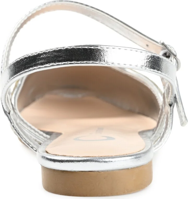 Journee Collection Women's Nysha Rhinestone Flats - Image 3