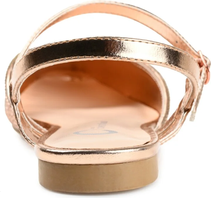 Journee Collection Women's Nysha Rhinestone Flats - Image 7
