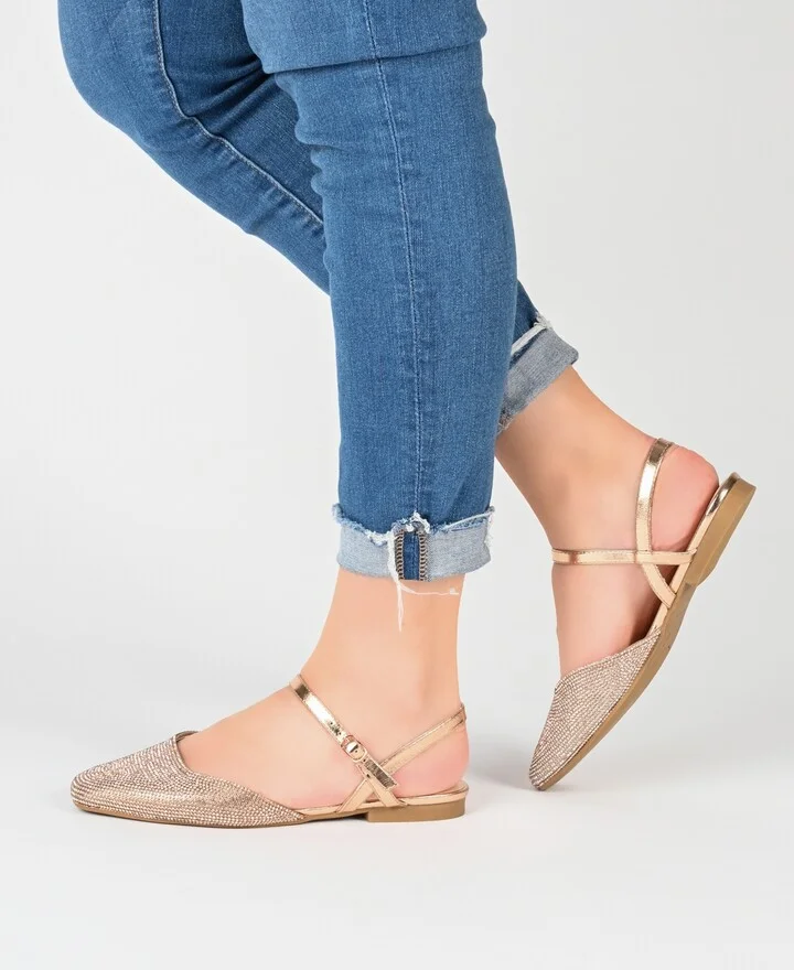 Journee Collection Women's Nysha Rhinestone Flats - Image 10