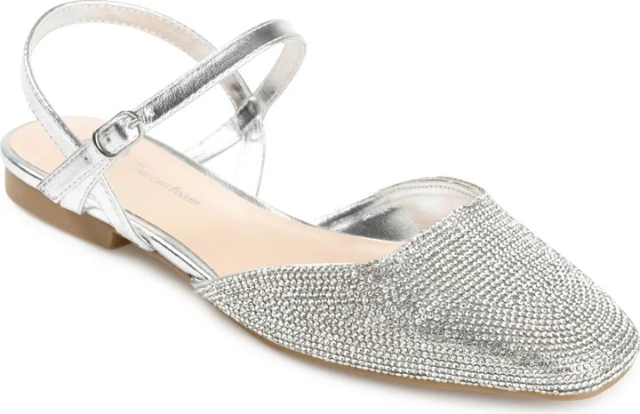 Journee Collection Women's Nysha Rhinestone Flats