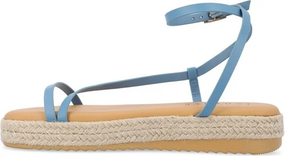 Journee Collection Women's Odelia Buckle Espadrille Sandals Black - Image 3
