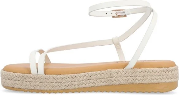 Journee Collection Women's Odelia Buckle Espadrille Sandals Black - Image 5