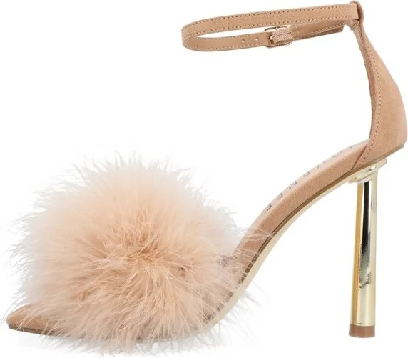 Journee Collection Women's Odete Mid Heel Open Toe Pumps Ivory - Image 4