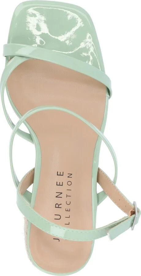 Journee Collection Women's Olivina Espadrille Block Heel Strappy Sandals - Image 4