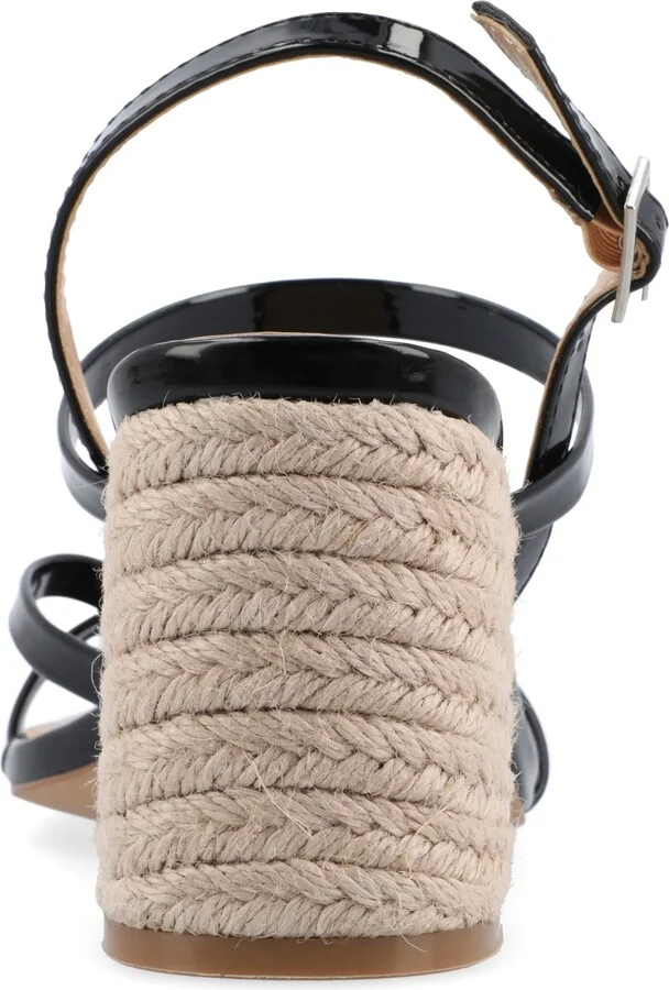 Journee Collection Women's Olivina Espadrille Block Heel Strappy Sandals - Image 7