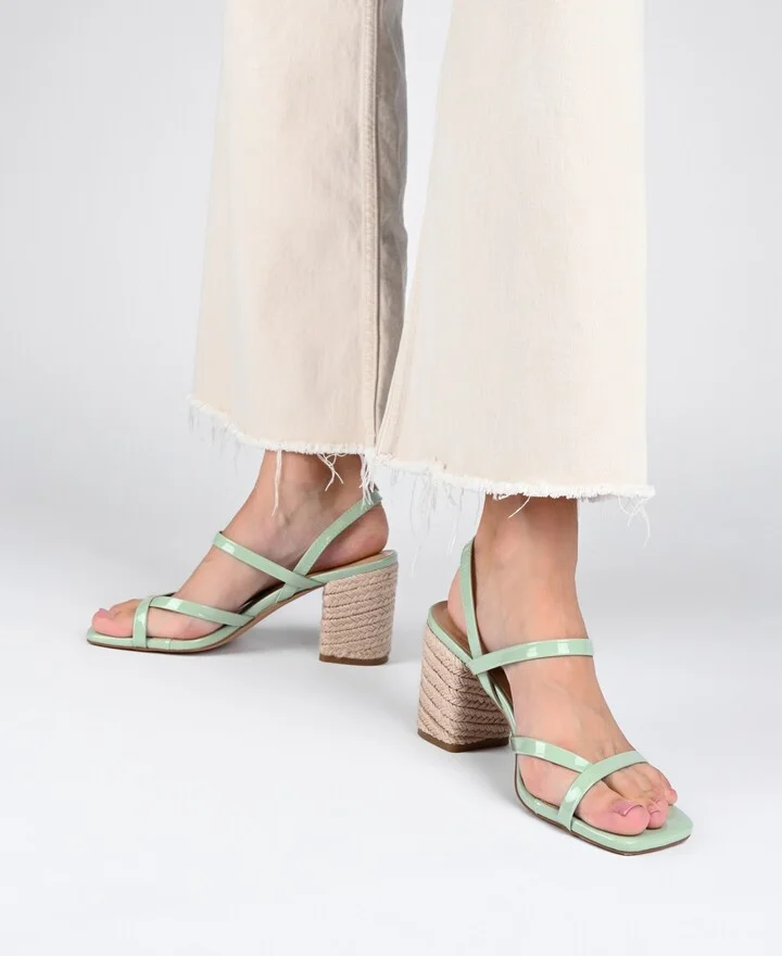 Journee Collection Women's Olivina Espadrille Block Heel Strappy Sandals - Image 10