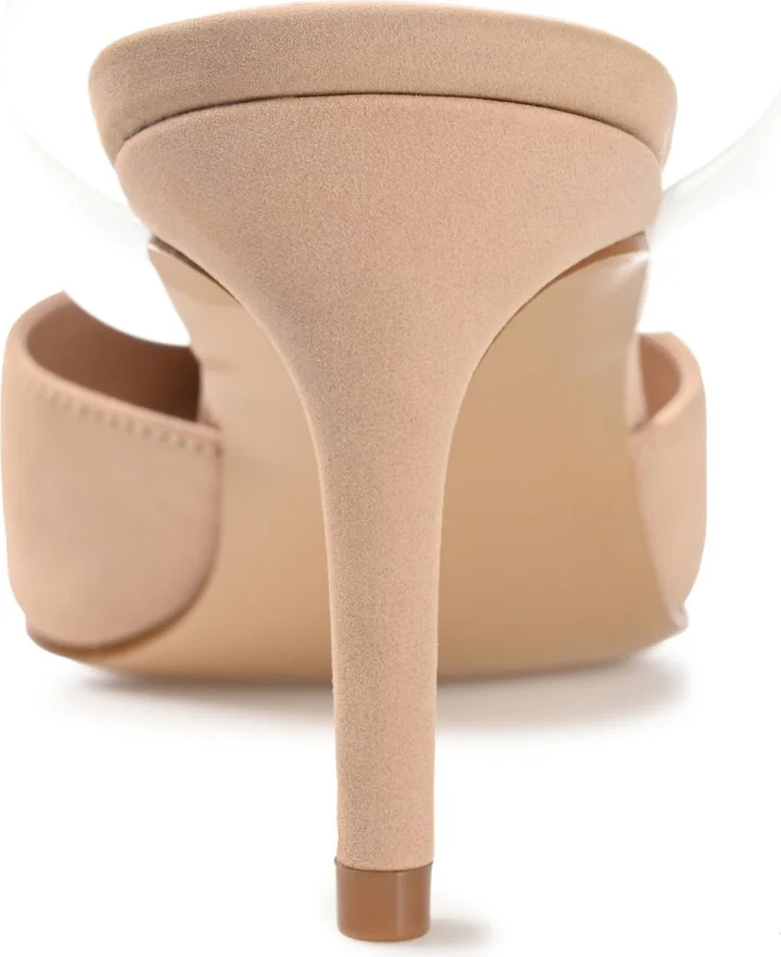 Journee Collection Women's Ollie Lucite Strap Heels - Image 7