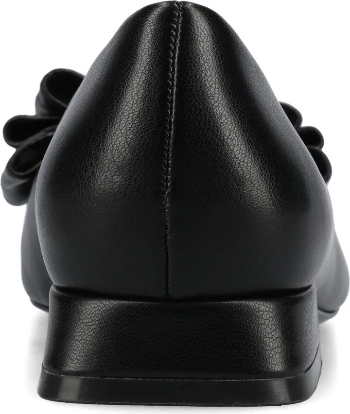 Journee Collection Women's Ophelia Bow Low Block Heel Dress Flats - Image 3