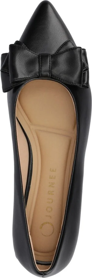 Journee Collection Women's Ophelia Bow Low Block Heel Dress Flats - Image 4