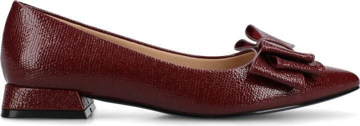 Journee Collection Women's Ophelia Bow Low Block Heel Dress Flats - Image 6