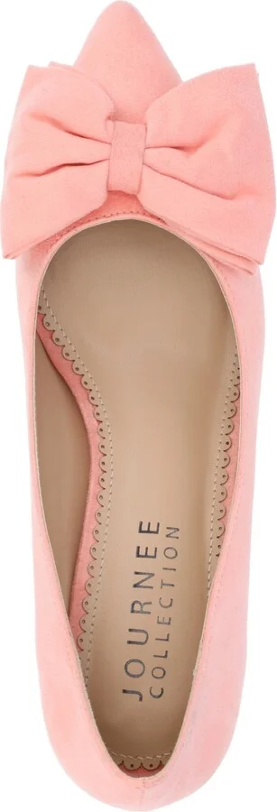 Journee Collection Women's Orana Wide Width Pointed Toe Kitten Heel Pumps - Image 4