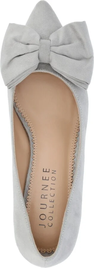 Journee Collection Women's Orana Wide Width Pointed Toe Kitten Heel Pumps - Image 8