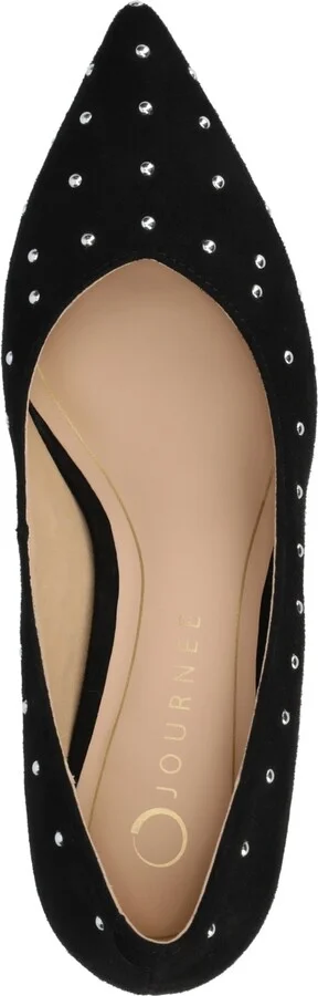Journee Collection Women's Pammie Pointed Toe Kitten Heel Dress Pumps - Image 4