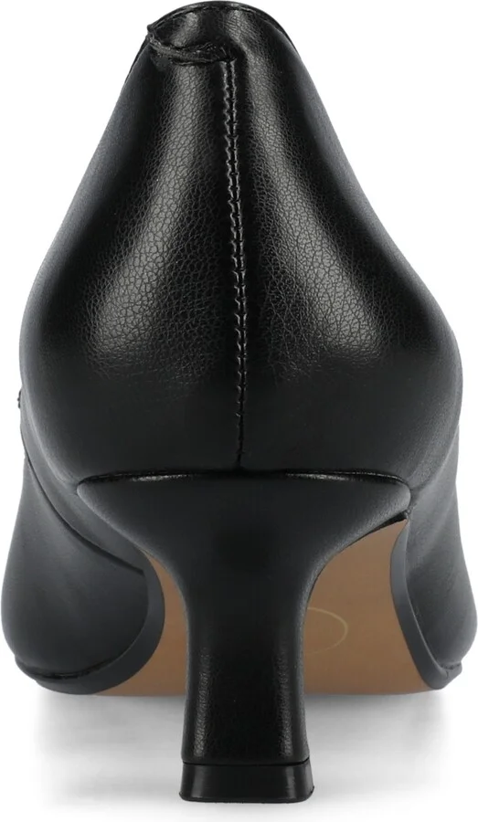 Journee Collection Women's Pammie Pointed Toe Kitten Heel Dress Pumps - Image 7