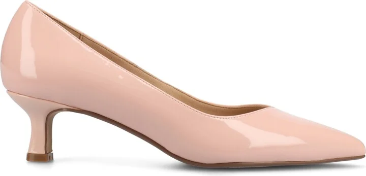 Journee Collection Women's Pammie Pointed Toe Kitten Heel Dress Pumps - Image 10