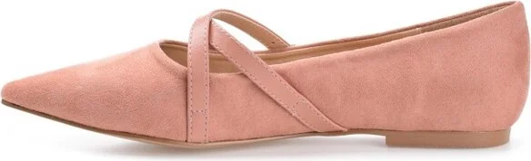 Journee Collection Women's Patricia Slip On Pointed Toe Ballet Flats Black - Image 7