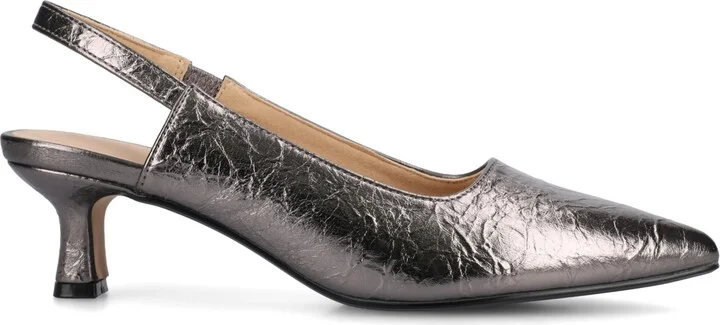 Journee Collection Women's Paulina Pointed Toe Slingback Pumps - Image 6