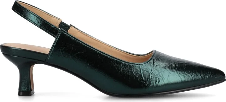 Journee Collection Women's Paulina Pointed Toe Slingback Pumps - Image 10