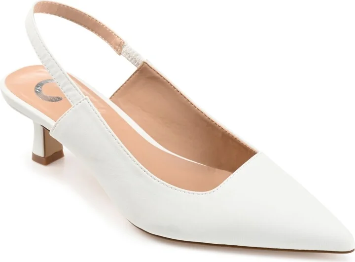 Journee Collection Women's Paulina Pointed Toe Slingback Pumps