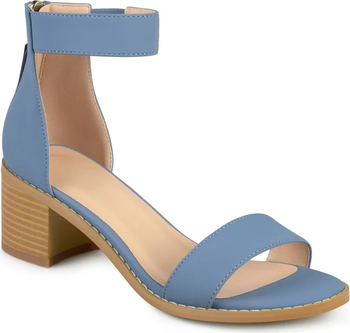 Journee Collection Women's Percy Block Heel Sandals