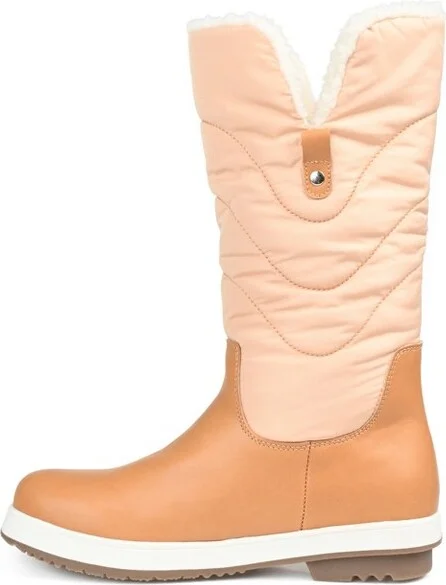 Journee Collection Womens Pippah Tru Comfort Foam Block Heel Winter Boots Tan - Image 2