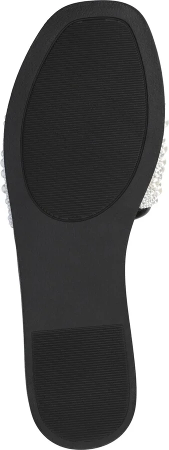 Journee Collection Women's Precly Faux Pearl Single Band Flat Sandals - Image 5