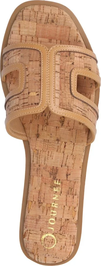 Journee Collection Women's Primah Slide Flat Sandals - Image 4