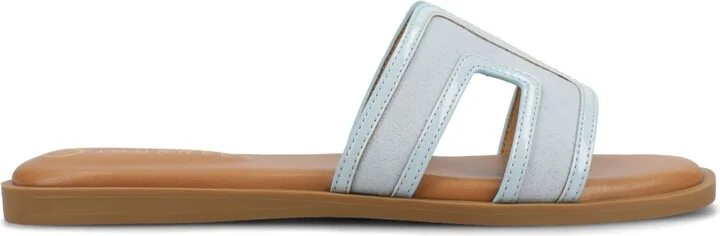 Journee Collection Women's Primah Slide Flat Sandals - Image 6