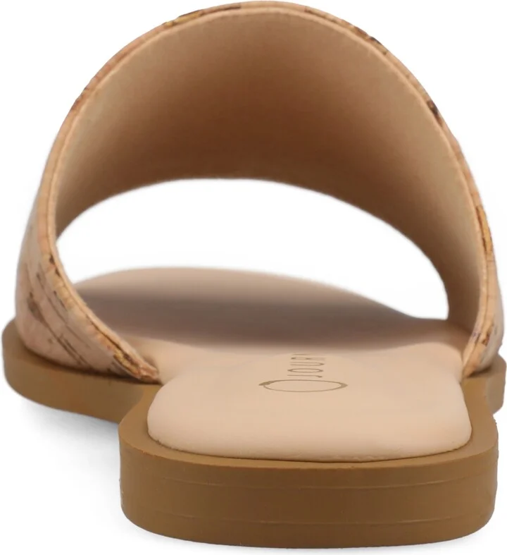 Journee Collection Women's Prisilla Single Band Slide Flat Sandals - Image 3