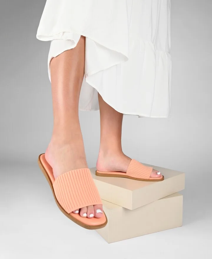 Journee Collection Women's Prisilla Single Band Slide Flat Sandals - Image 6