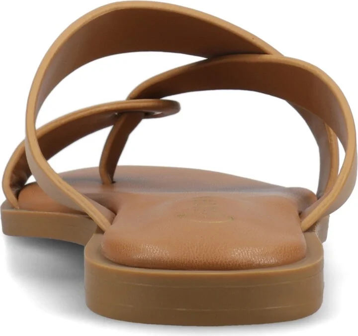 Journee Collection Women's Prizzie Toe Ring Strappy Flat Sandals - Image 7