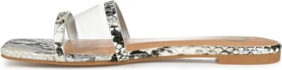 Journee Collection Women's Ramira Slide Flat Sandals Tan - Image 3