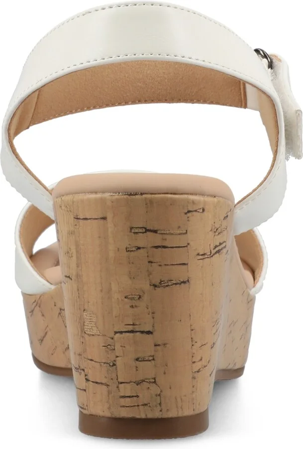Journee Collection Women's Ranae Ankle Strap Platform Cork Wedge Sandals - Image 3