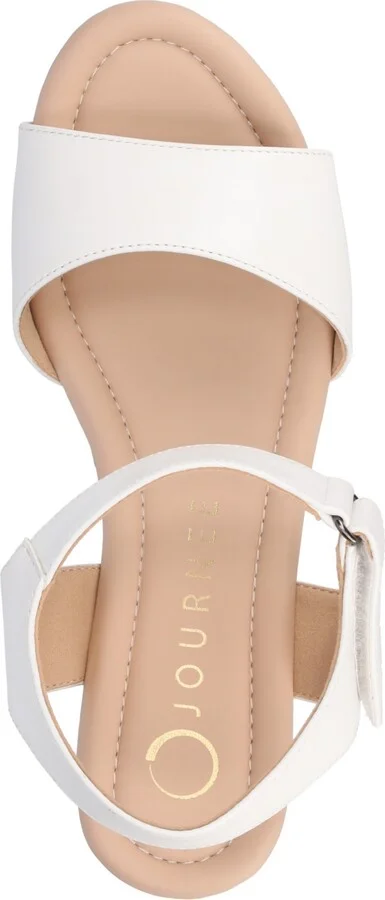 Journee Collection Women's Ranae Ankle Strap Platform Cork Wedge Sandals - Image 4