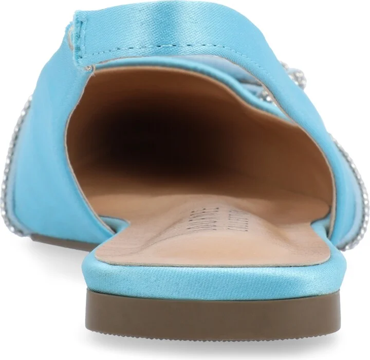 Journee Collection Women's Rebbel Rhinestone Knot Slingback Flats - Image 3