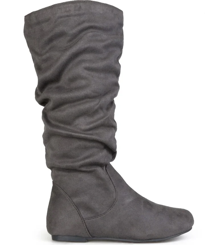 Journee Collection Women's Rebecca Wide Calf Slouch Mid Shaft Boots - Image 2