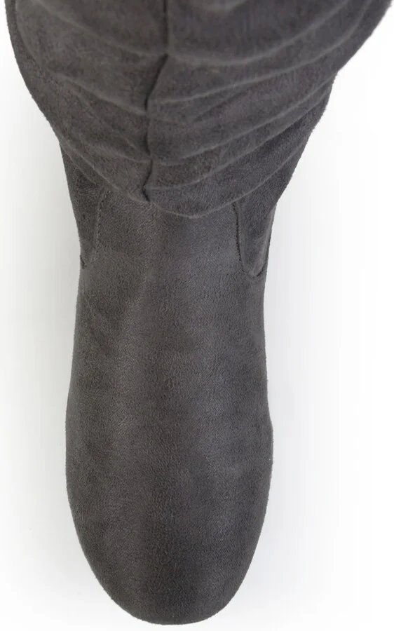 Journee Collection Women's Rebecca Wide Calf Slouch Mid Shaft Boots - Image 4