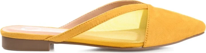 Journee Collection Women's Reeo Mesh Pointed Toe Slip On Mules - Image 2