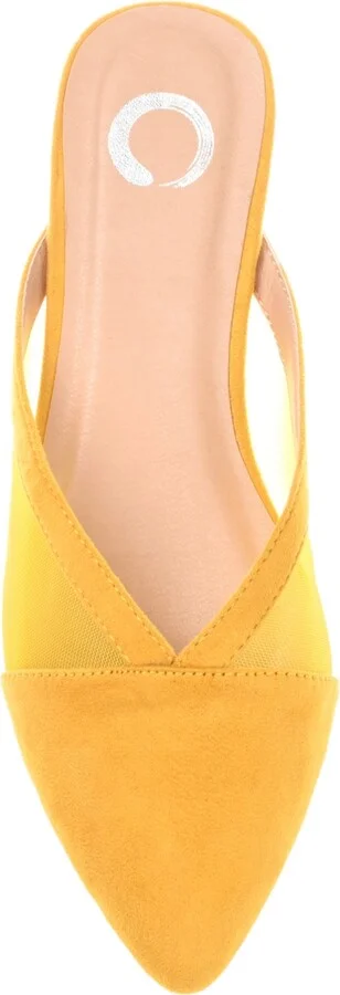 Journee Collection Women's Reeo Mesh Pointed Toe Slip On Mules - Image 4