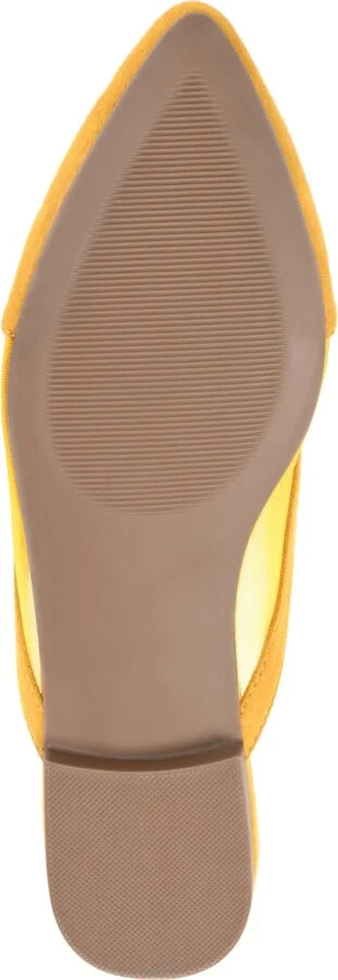 Journee Collection Women's Reeo Mesh Pointed Toe Slip On Mules - Image 5