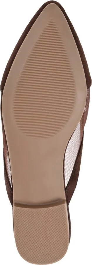 Journee Collection Women's Reeo Mesh Pointed Toe Slip On Mules - Image 9