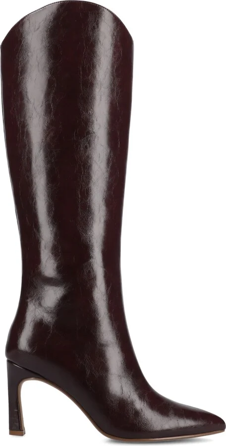 Journee Collection Women's Rehela Pointed Toe Stiletto Knee High Dress Boots - Image 2